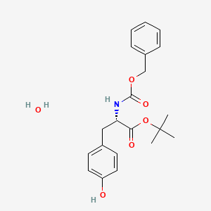 Chemical structure of Z-Tyr-OtBu·H2O