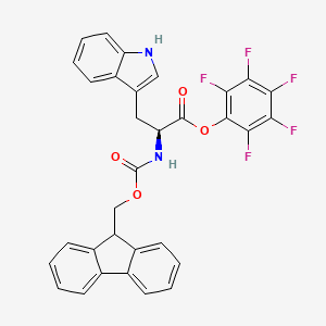 Chemical structure of Fmoc-Trp-OPfp