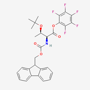 Chemical structure of Fmoc-D-Thr(tBu)-OPfp