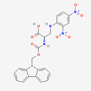 Chemical structure of Fmoc-Dap(Dnp)-OH