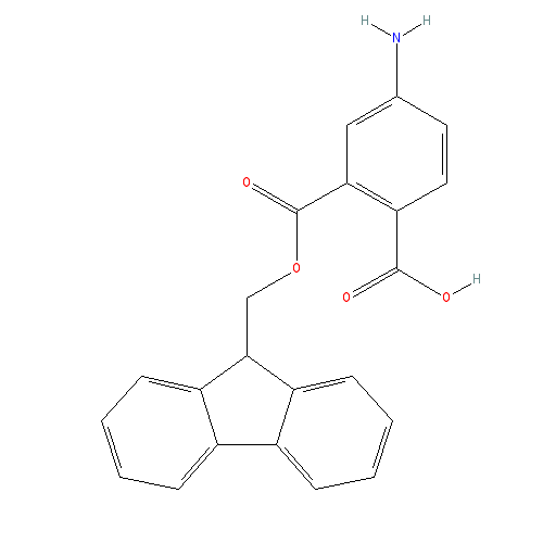 Chemical structure of Fmoc-p-amino-benzoic acid,Fmoc-4-Abz-OH
