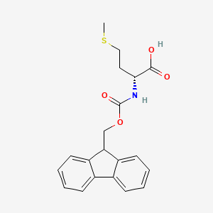 Chemical structure of Fmoc-D-Met-OH