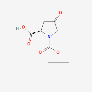 Chemical structure of Boc-4-oxo-Pro-OH