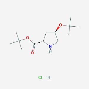 Chemical structure of H-Hyp(tBu)-OtBu·HCl