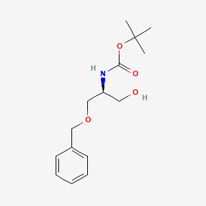 Chemical structure of Boc-Serinol(Bzl)