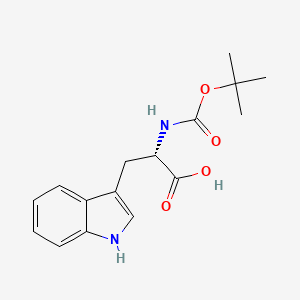 Chemical structure of Boc-Trp-OH