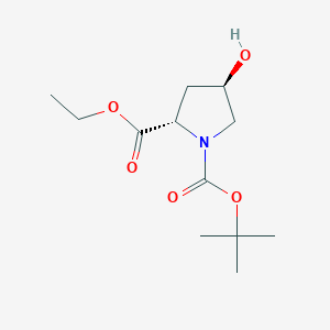 Chemical structure of Boc-Hyp-Oet