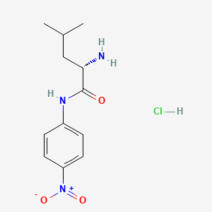 Chemical structure of H-Leu-pNA·HCl