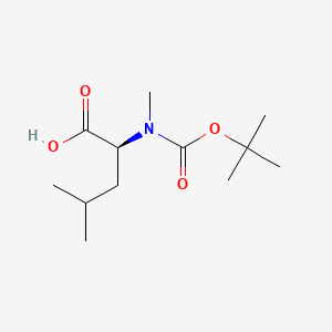 Chemical structure of Boc-N-Me-Leu-OH