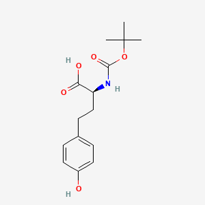 Chemical structure of Boc-HoTyr-OH
