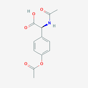 Chemical structure of Ac-Phg(4-OAc)-OH
