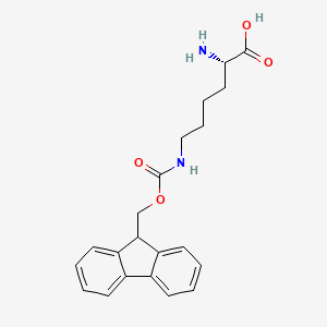 Chemical structure of H-Lys(Fmoc)-OH
