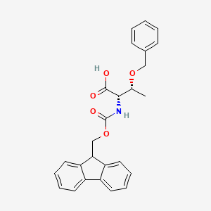 Chemical structure of Fmoc-Thr(Bzl)-OH