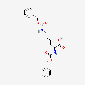Chemical structure of Z-Lys(Z)-OH