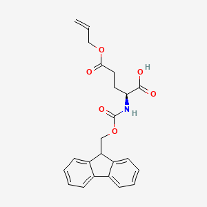 Chemical structure of Fmoc-Glu(OAll)-OH