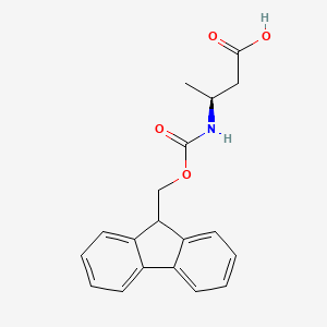 Chemical structure of Fmoc-?-HoAla-OH