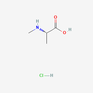 Chemical structure of H-N-Me-Ala-OH·HCl