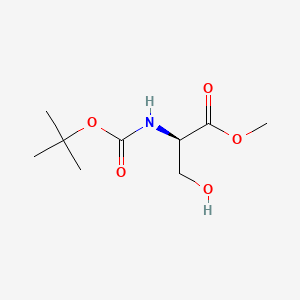 Chemical structure of Boc-D-Ser-OMe