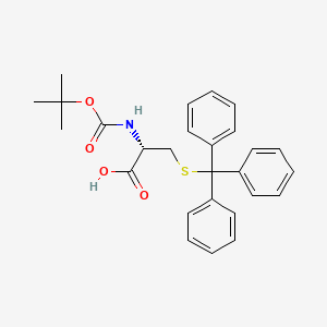 Chemical structure of Boc-D-Cys(Trt)-OH