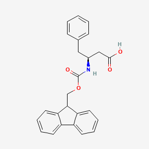 Chemical structure of Fmoc-β-HoPhe-OH