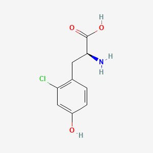Chemical structure of 3-Chlorotyrosine
