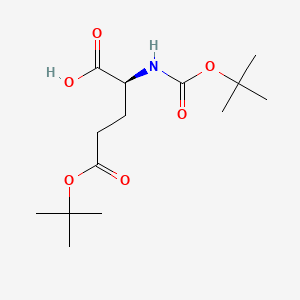 Chemical structure of Boc-Glu(OtBu)-OH