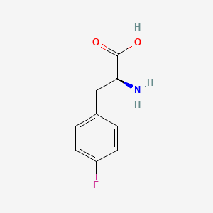 Chemical structure of H-Phe(4-F)-OH