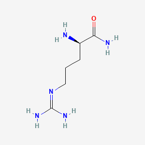 Chemical structure of H-D-Arg-NH2?2HCl