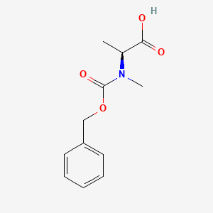 Chemical structure of Z-N-Me-Ala-OH