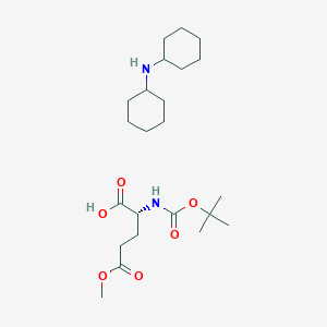 Chemical structure of Boc-D-Glu(OMe)-OH·DCHA