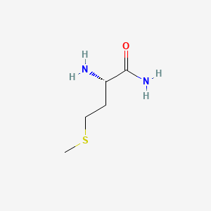 Chemical structure of H-Met-NH2