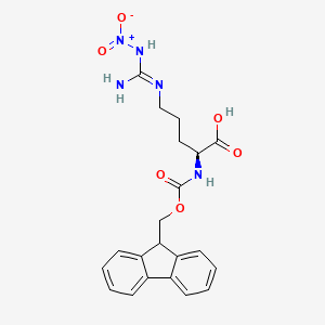 Chemical structure of Fmoc-Arg(NO2)-OH