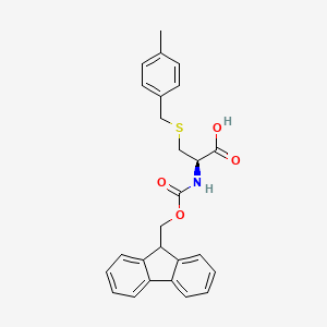 Chemical structure of Fmoc-Cys(pMeBzl)-OH