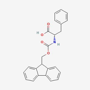 Chemical structure of Fmoc-Phe-OH