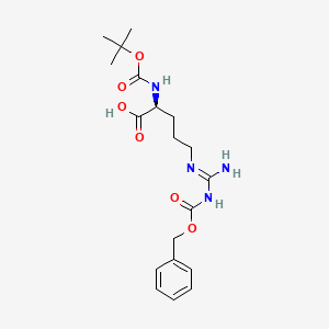 Chemical structure of Boc-Arg(Z)-OH