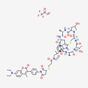Chemical structure of Phalloidin, Coumarin Labeled, for actin detection