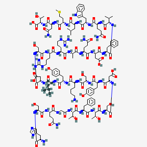 Chemical structure of ([¹³C₆]Leu¹⁴)-Glucagon (1-29) (human, rat, porcine)