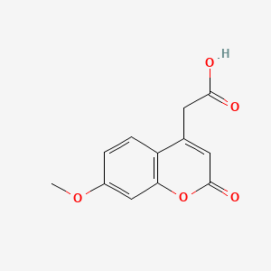 Chemical structure of 7-Methoxycoumarin-4-acetic acid