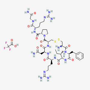 Chemical structure of (Arg⁸)-Conopressin G