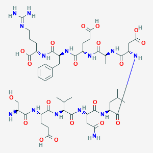 Chemical structure of (Asn⁶⁷⁰,Leu⁶⁷¹)-Amyloid β/A4 Protein Precursor₇₇₀ (667-676)