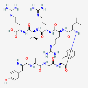 Chemical structure of (D-Ala²)-Dynorphin A (1-9)