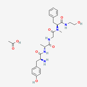 Chemical structure of (D-Ala²,N-Me-Phe⁴,glycinol⁵)-Enkephalin