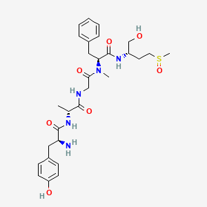 Chemical structure of (D-Ala²,N-Me-Phe⁴,methionin(O)-ol⁵)-Enkephalin