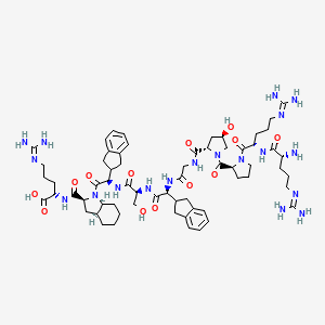 Chemical structure of (D-Arg⁰,Hyp³,Igl⁵,D-Igl⁷,Oic⁸)-Bradykinin