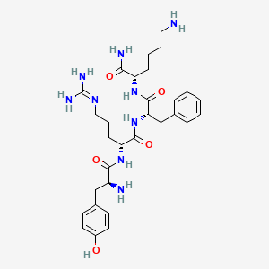 Chemical structure of (D-Arg²,Lys⁴)-Dermorphin (1-4) amide