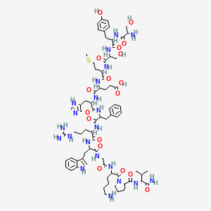 Chemical structure of (Des-acetyl)-α-MSH
