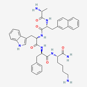 Chemical structure of (Des-Ala³)-GHRP-2