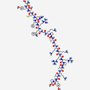 Chemical structure of (Des-Glu⁵)-ACTH (1-24) (human, bovine, rat)