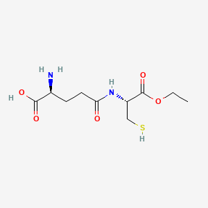 Chemical structure of N-gamma-glutamylcysteine ethyl ester