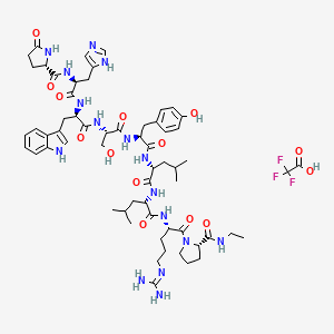 Chemical structure of LeuprolideAcetateEPImpurityE